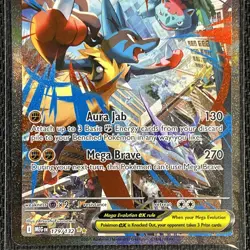 Mega Lucario ex 179/132 SIR ME01: Mega Evolution English Pokemon Card TCG CCG - Image 3