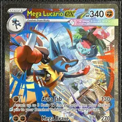 Mega Lucario ex 179/132 SIR ME01: Mega Evolution English Pokemon Card TCG CCG - Image 4