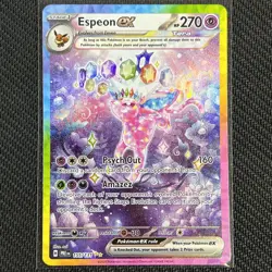 Espeon ex 155/131 SIR SV: Prismatic Evolutions English Pokemon Card TCG CCG - Image 1