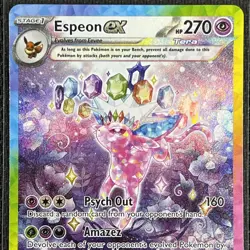 Espeon ex 155/131 SIR SV: Prismatic Evolutions English Pokemon Card TCG CCG - Image 3