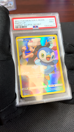 Piplup 239/236 PSA 9 Secret Rare SM12 Cosmic Eclipse English Pokemon Card TCG - Image 2