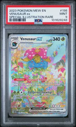 Venusaur ex 198/165 PSA 9 SIR Scarlet & Violet 151 English Pokemon Card TCG CCG - Image 1