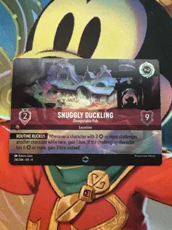 Disney Lorcana TCG Ursula's Return Snuggly Duckling Enchanted Card 216/204 NM - Image 1