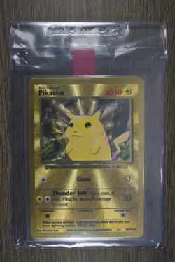 Pokemon TCG Celebrations Pikachu Gold Metal Card 58/102 - Image 1