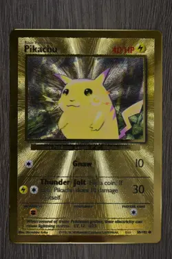 Pokemon TCG Celebrations Pikachu Gold Metal Card 58/102 - Image 2