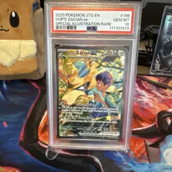 Pokemon TCG Hops Zacian EX Full Art Holo Card 176/159 Journey Together PSA 10 - Image 1