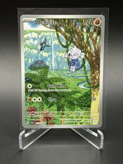 Pokemon Card Meditite 153/142 Stellar Crown Illustration Rare NM - Image 1