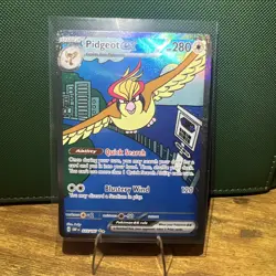 Pokemon TCG Pidgeot EX 225/197 Obsidian Flames Special Illustration Rare Card NM - Image 1