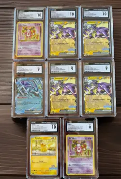 Pokemon Lot Of 8 CGC Graded Cards Promo 214 Pikachu & More See Listing - Image 1