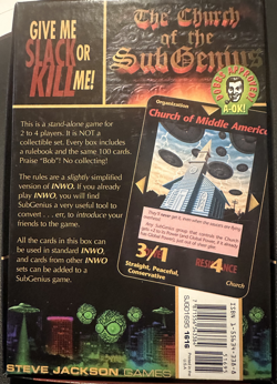 INWO Subgenius 100 CARD SET ILLUMINATI NEW WORLD ORDER CARD GAME - Image 3