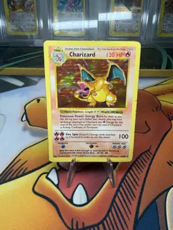 1999 Pokemon Base Set Charizard Shadowless Card 4/102 HP Condition - Image 1