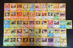(51) POKEMON VINTAGE CARD LOT GYM HEROES BROCK MISTY BLAINE ERIKA SURGE MEOWTH - Image 1