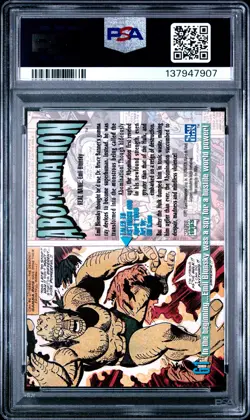 1993 MARVEL MASTERPIECES #61 ABOMINATION PSA 8 - Image 2