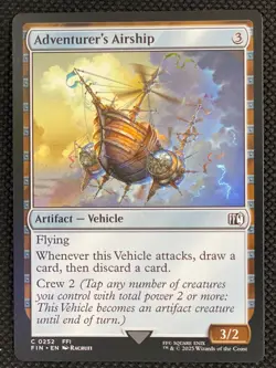 MTG Magic the Gathering Adventurer's Airship #252 Final Fantasy Non Foil - Image 1
