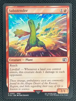 MTG Magic the Gathering Sabotender #153 Final Fantasy Creature Common Non Foil - Image 1