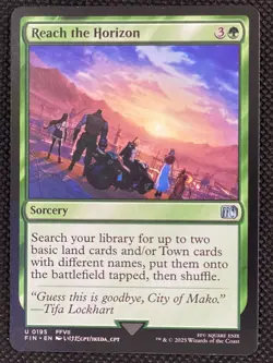 MTG Magic the Gathering Reach the Horizon #195 Final Fantasy Non Foil Sorcery - Image 1