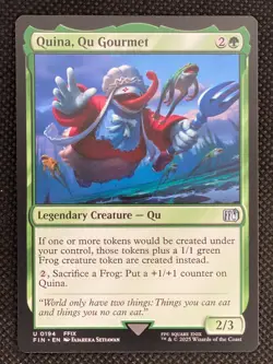 MTG Magic the Gathering Quina, Qu Gourmet #194 Final Fantasy Legendary Creature - Image 1