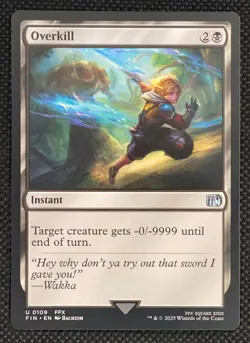 MTG Magic the Gathering Over kill #109 Final Fantasy Instant Uncommon Non Foil - Image 1