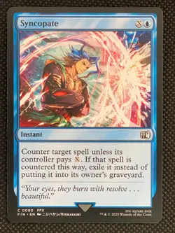 MTG Magic the Syncopate #80 Final Fantasy Instant Common Non Foil - Image 1