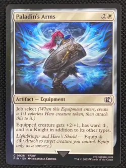 MTG Magic the Gathering Paladin's Arms #28 Final Fantasy Non Foil Artifact - Image 1