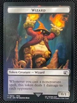 MTG Magic the Gathering Bird Token creature #16 Wizard #14 Final Fantasy - Image 2