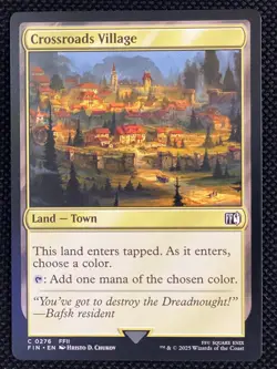 MTG Magic the Gathering Crossroads Village #276 Final Fantasy Non Foil Land - Image 1