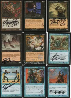 NEARLY COMPLETE M:tG ONSLAUGHT Set - 86 RARES! - with 120 SIGNED by 26 ARTISTS! - Image 1