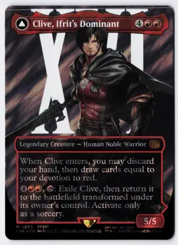 Clive, Ifrit's Dominant - Surge Foil - Borderless - MTG FINAL FANTASY - RareCo - Image 1