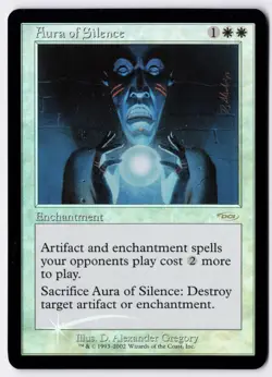 Aura of Silence - Foil - MTG Friday Night Magic 2002 - RareCo - Image 1