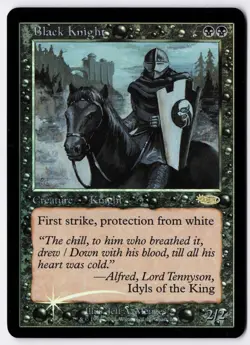 Black Knight - Foil - MTG Friday Night Magic 2002 - RareCo - Image 1