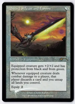 Sword of Feast and Famine - Foil - MTG Judge Promo - RareCo - Image 1