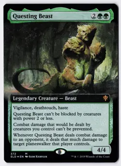 Questing Beast - Foil - Extended Art - MTG Throne of Eldraine - RareCo - Image 1