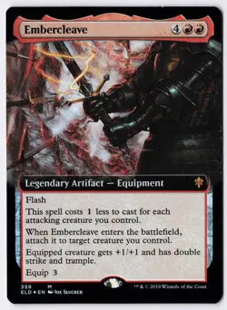 Embercleave - Foil - Extended Art - MTG Throne of Eldraine - RareCo - Image 1