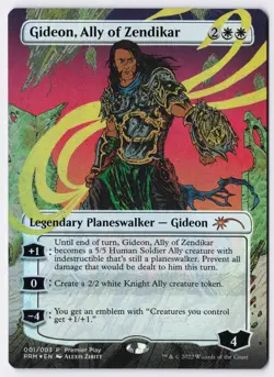 Gideon, Ally of Zendikar - Foil - Showcase - MTG Pro Tour Promos - RareCo - Image 1