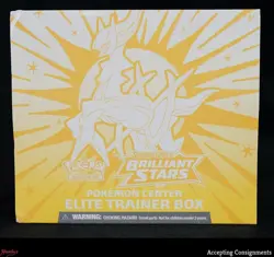 2022 Pokemon Center Sword & Shield Brilliant Stars Elite Trainer Box ETB Sealed - Image 1