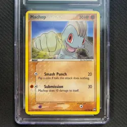 Machop 53/108 CGC 7 English 2007 EX Power Keepers TCG CCG Graded Pokemon - Image 4