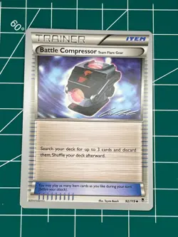 Pokemon Card Trainer Item Battle Compressor #92/119 Pokemon World Championships - Image 1