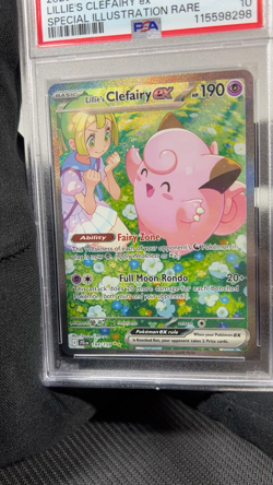 Lillie's Clefairy ex 184/159 PSA 10 SIR Journey Together TCG CCG Pokemon - Image 2