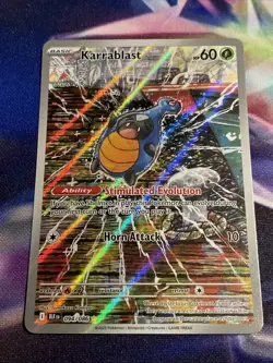 Pokemon TCG Karrablast 094/086 Illustration Rare Black Bolt English NM/M - Image 1