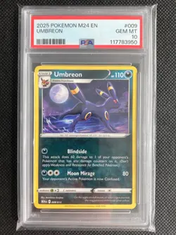 2025 POKEMON M24 EN-MCDONALD'S COLLECTION #009 UMBREON PSA 10 - Image 1