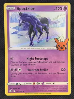 2022 Pokemon TCG Trick or Trade Spectrier #81 HOLO Rare F EN - Image 1