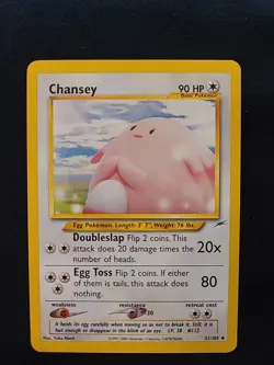 WOTC Pokemon TCG Chansey 31/105 Neo Destiny Uncommon Card Very - Image 1