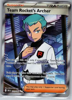 Team Rocket's Archer 223/182 SV10: Destined Rivals - Pokemon Card - NM - Image 1