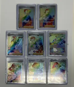 Japanese Pokemon TCG Rainbow Rare Full Art Trainer 8 Card Lot - Image 2