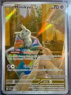 Mimikyu 075 PSA 9 Pokemon Center Promo Paldean Fates ETB 2024 SVP English Mint - Image 2