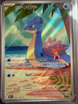 Mistys Lapras 194 PSA 9 Illustration Rare 2025 Pokemon Destined Rivals Mint - Image 2