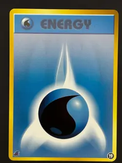 Pokemon Card Water Energy #19 Totodile Half Deck Neo Intro Pack - Image 1