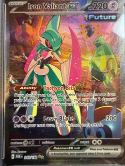 Iron Valiant ex 249 PSA 7 Special illustration rare 2023 Pokemon Paradox Rift - Image 2