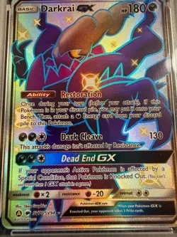Darkrai GX SV70 PSA 10 2019 Hidden Fates Pokemon Gem Mint Sun and Moon - Image 2