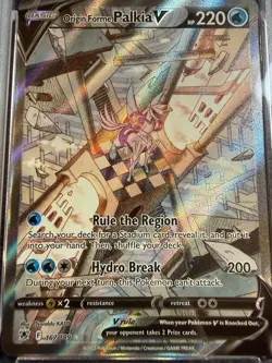 Origin Forme Palkia V 167 PSA 10 full art 2022 Astral Radiance Pokemon Gem Mint - Image 2